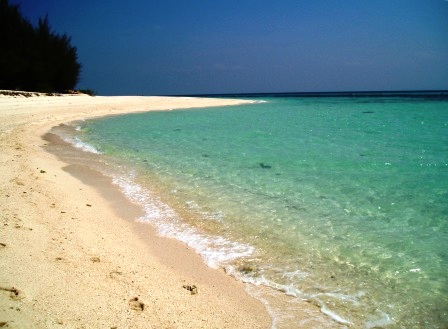 バンブー島のビーチ
