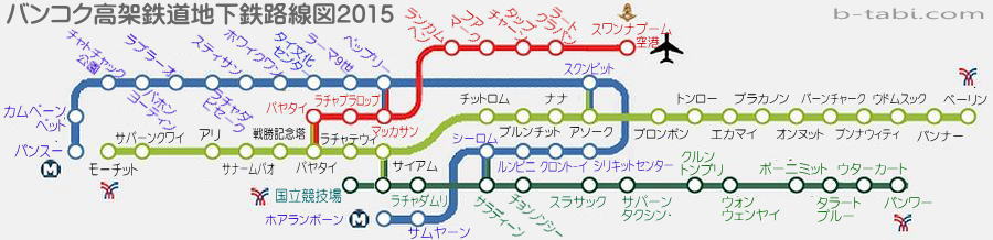 BTS・MRT路線図